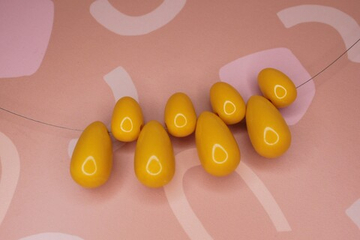 Бусина акрил гочичная капля big 32х18 мм