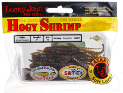 Мягкая приманка Lucky John Series HOGY SHRIMP 3.0in (76 мм), цвет PA03, 10 шт.