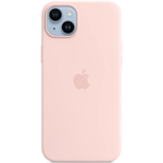 Силиконовый чехол с поддержкой MagSafe Apple Silicone Case для iPhone 14 Plus, Chalk Pink (Розовый мел)