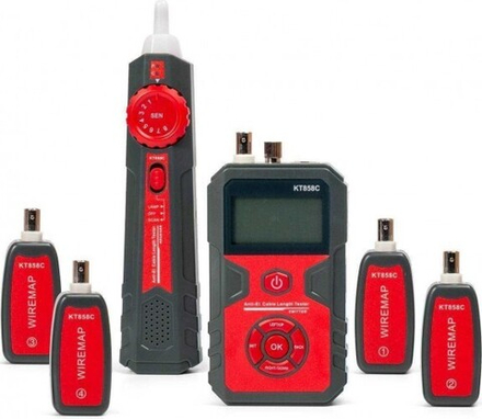 Тестер КВТ LAN кабельный KT 858C PROLINE с PoE 86210