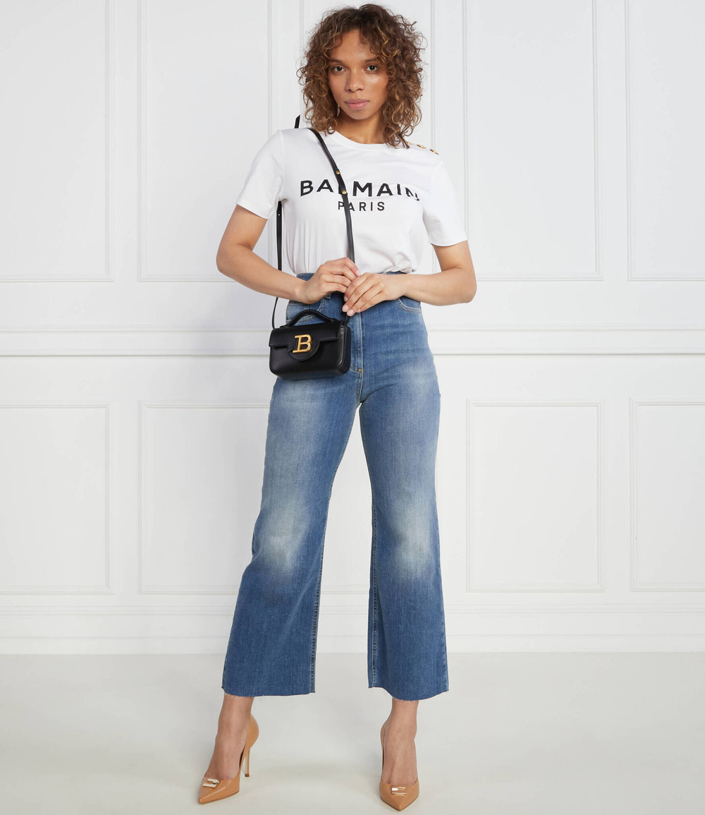 Футболка PRINTED Balmain - белый(BF1EF005 BB02)