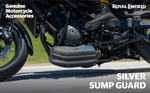 Защита картера (поддона) алюминиевая серебристая Royal Enfield. Guerrilla 450, KXA00479