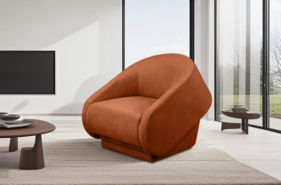 Раскладное лаунж-кресло Foldix терракотовое