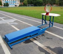 Стойка стритбольная складная с фанерным щитом, кольцом, сеткой и защитой Street