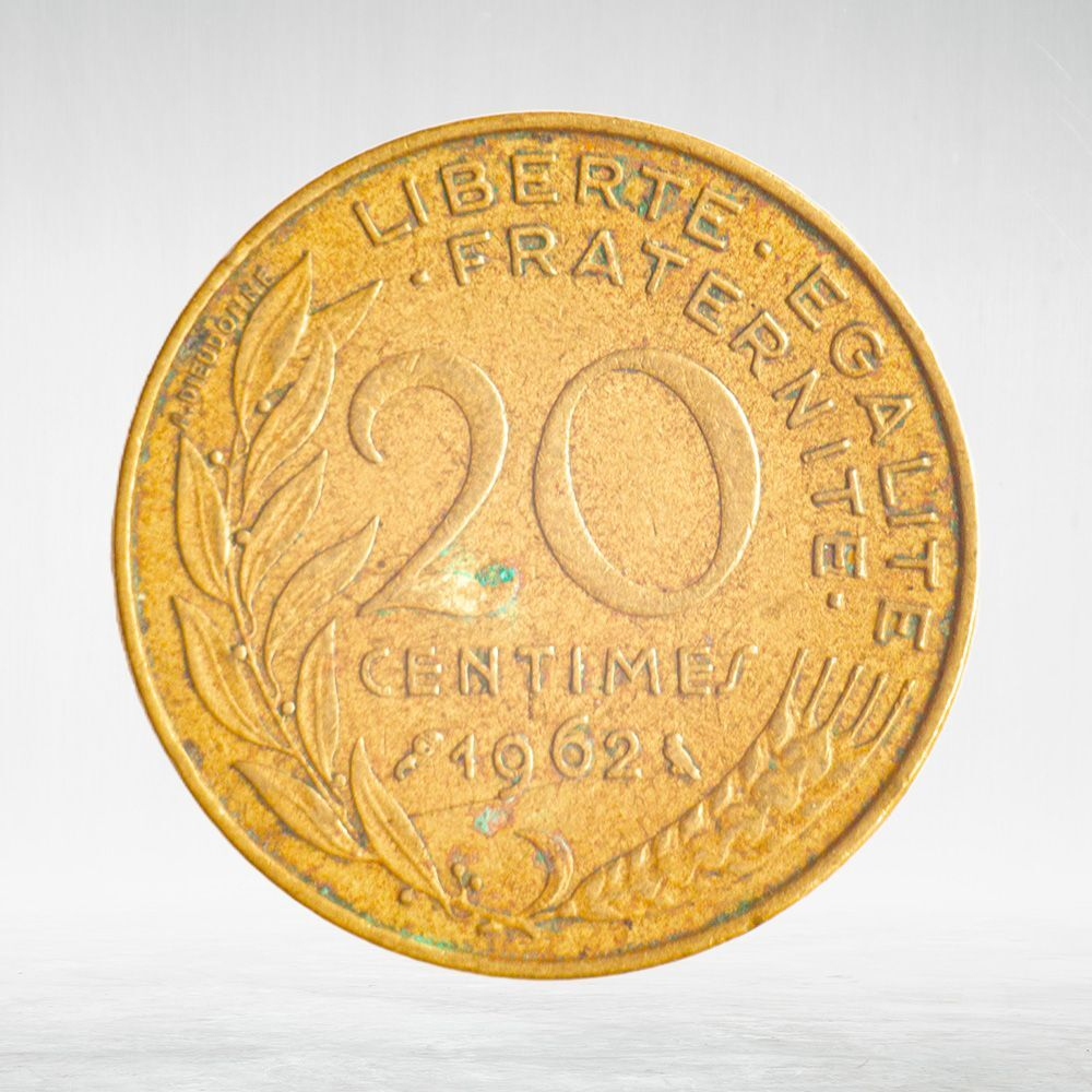 France, 20 Centimes 1962 - Marianne, VF