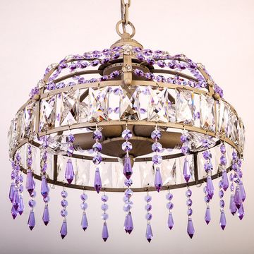 Подвесная люстра Abrasax L.7391-5GR (PURPLE)