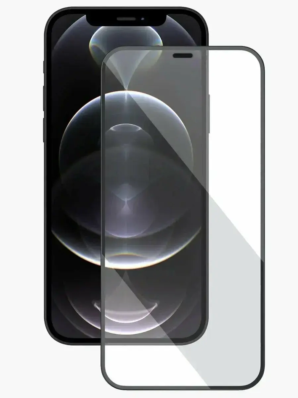 Защитное стекло "Стандарт" для iPhone X/Xs/11 Pro Белое (Полное покрытие)
