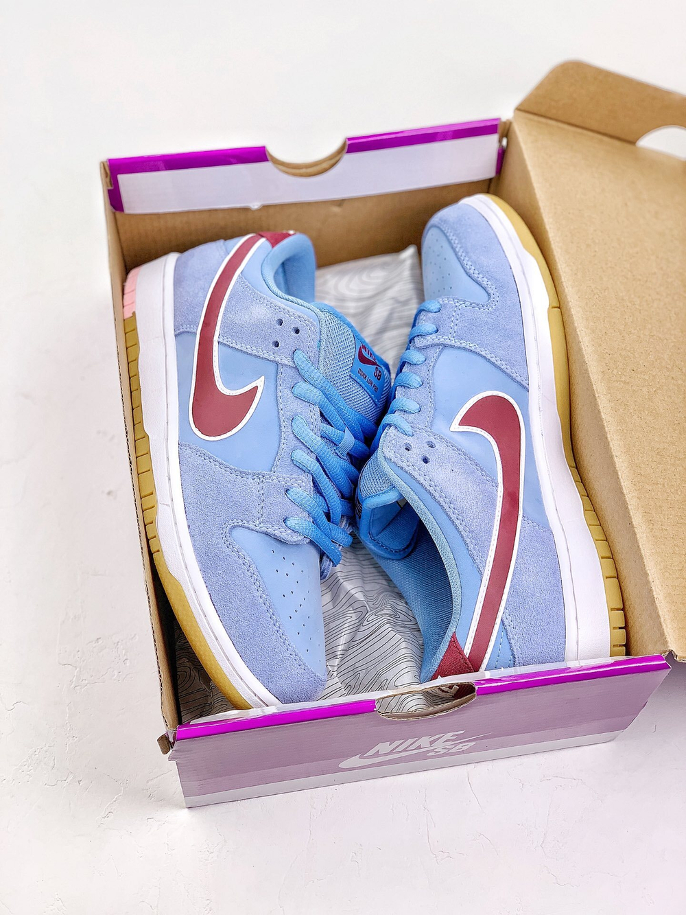 Nike SB Dunk Low Valour Blue Team Maroon