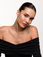 Серьги "Pearl fantastic kongo" Silver