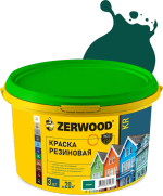 ZERWOOD KR Краска резиновая Зеленая 3кг (ИжСинтез)