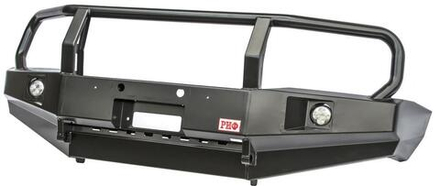 Бампер силовой передний Nissan Patrol Y61 2004+ с доп. фарами и защитной дугой РИФ