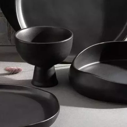 Салатник «Шейд» керамика 1л D=225,H=60мм черный