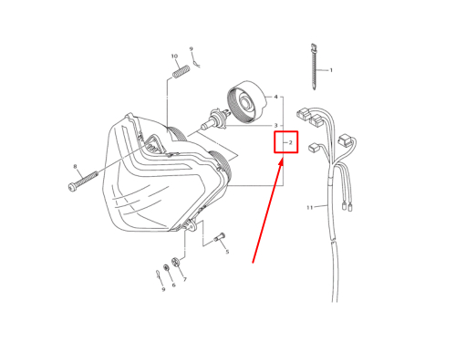 8KW-84310-00-00 HEADLIGHT ASSY