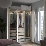 Гардеробная комбинация - PAX / ÅHEIM/ АHEIM IKEA/ПАКС/  АХЕЙМ ИКЕА,  201х150 см, под беленый дуб