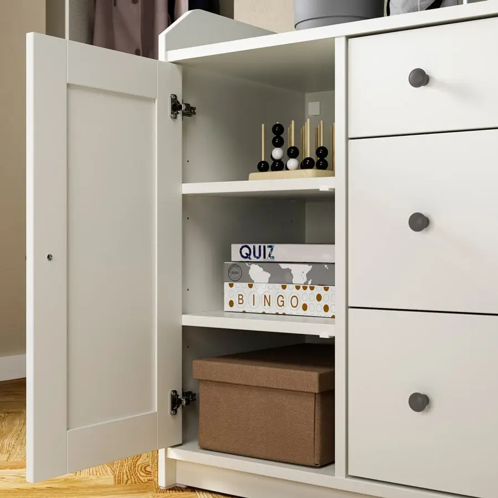 Шкаф - HAUGA IKEA/ ХАУГА ИКЕА,  140x84 см, белый