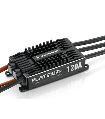 Бесколлекторный регулятор Hobbywing Platinum 120A-V4 (120A-150A, Aircraft, Heli)
