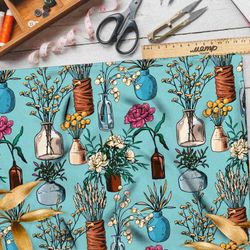 Ткань ниагара сухоцветы в бутылочке