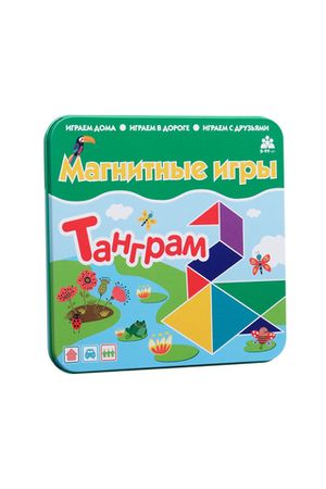 Магнитная игра ''Танграм'', металлическая коробка