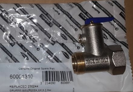 Предохранительный клапан для водонагревателя Ariston (Аристон) - 3/4"m/f 6,5 Бар, с 469446, 230208- 8 Бар