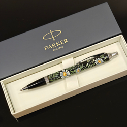 Коллекционная ручка Parker шариковая "Ромашки" с ручной росписью в коробке