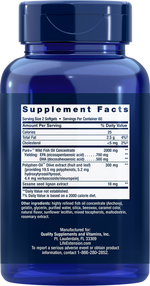 Super Omega-3 EPA/DHA Fish Oil, Sesame Lignans & Olive Extract Softgels капсулы Life Extension