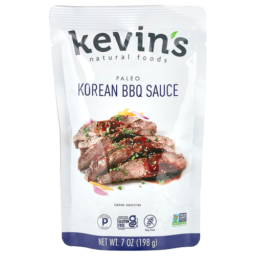Kevin's Natural Foods, Корейский соус для барбекю, мягкий, 198 г (7 унций)