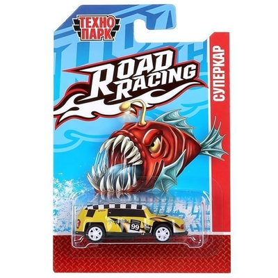 Модель ин. мет. "Road Racing Суперкар Хищная рыба" 7,5см. в ассорт. блистер RR-7-2293780-PRE-R (Технопар