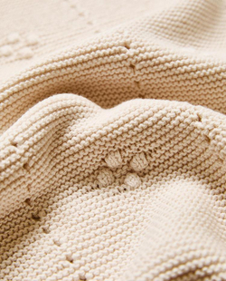 ZARA HOME ДЕТСКИЙ ВЯЗАНЫЙ ПЛЕД, РОЗОВЫЙ