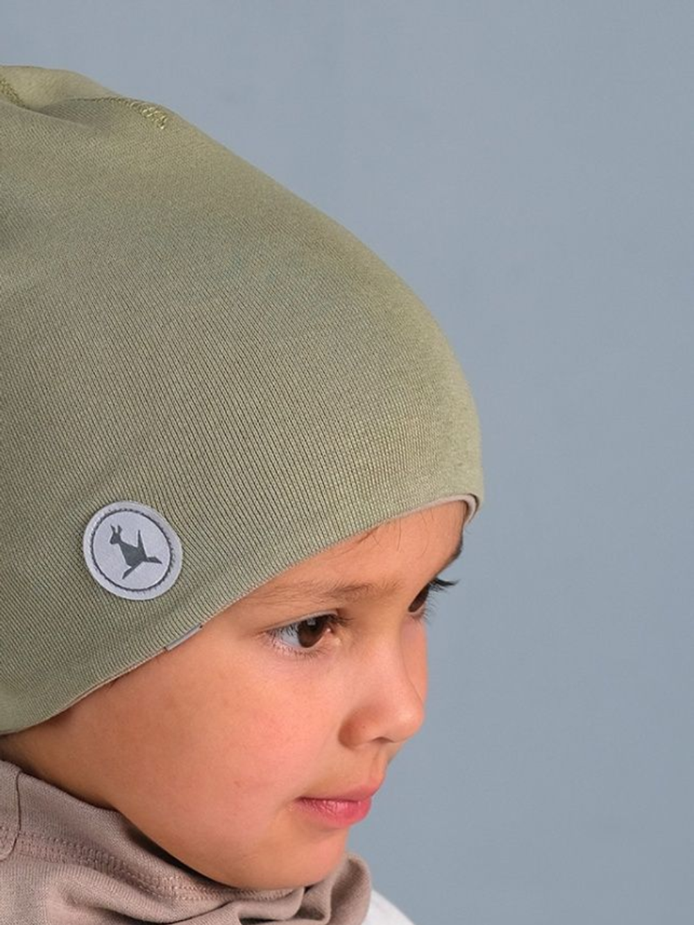 Комплект Шапка трикотажная+снуд (Хакки,Какао) ФЛАЙ*