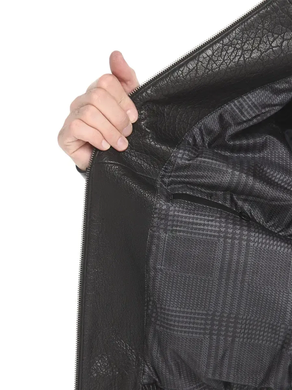 Мужская кожаная куртка / натуральная кожа ягненка / Турция