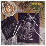 Ручка гелевая Crown "Hi-Jell Pastel" пастель белая, 0,8мм, 1шт