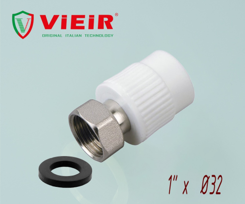 Накидная гайка ПРЯМАЯ ПП Ф32 х 1"Г VER (160/10шт)