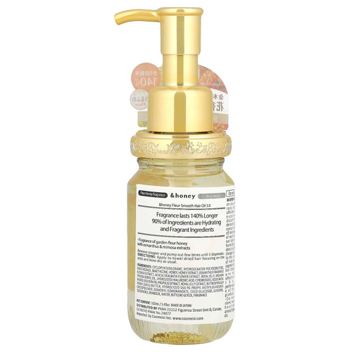 &honey, Увлажняющее масло для волос Fleur, Garden Fleur Honey, 100 мл (3,4 жидк. Унции)