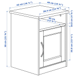 Комбинация мебели для спальни - IKEA SONGESAND, 200x160см, белый, СОНГЕСАНД ИКЕА