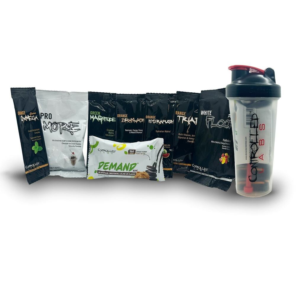 Controlled Labs, Fitrider, шейкер для коктейлей с пробниками, 828,06 мл (28 унций)