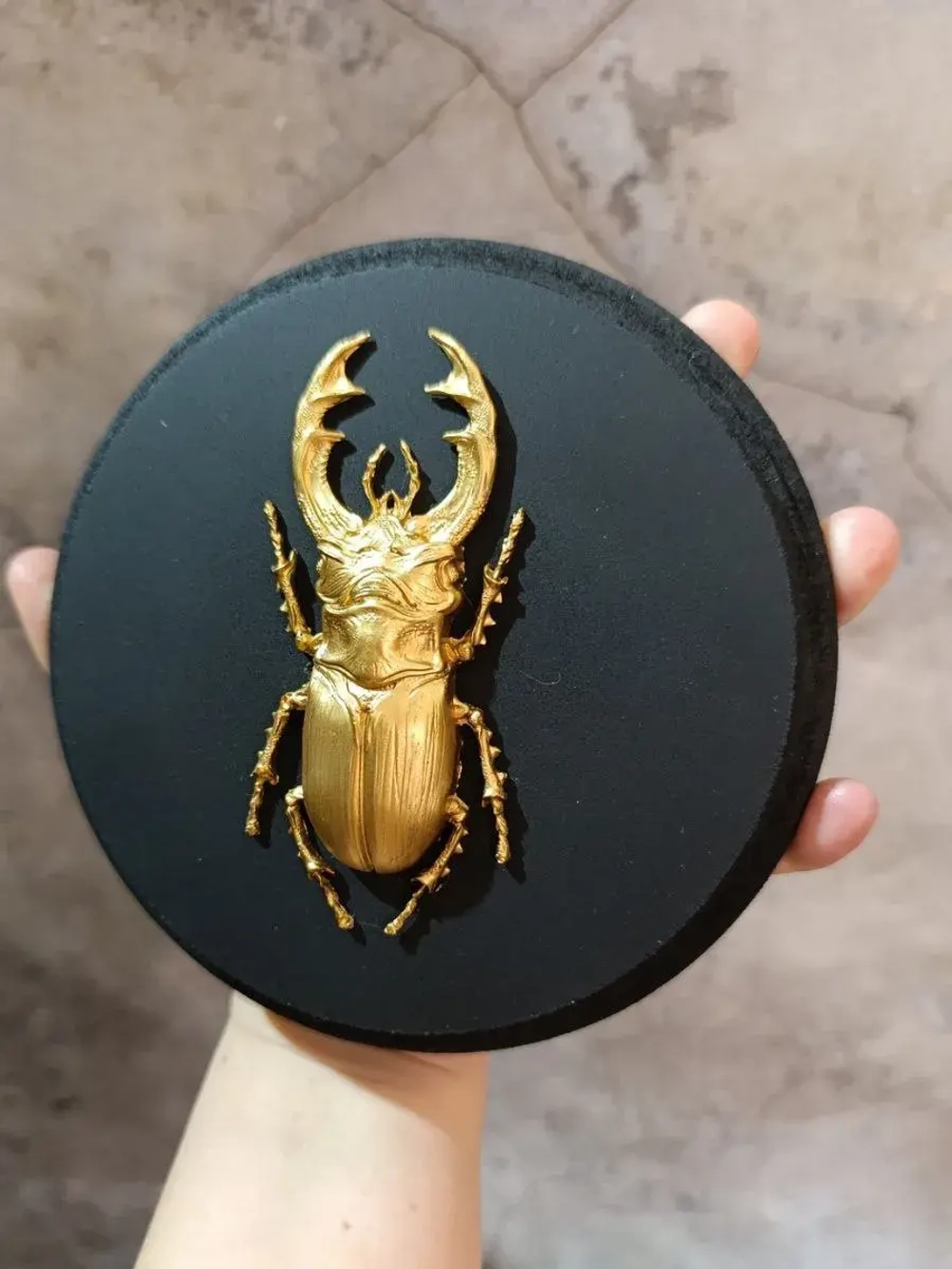 Панно на стену для интерьера жук олень