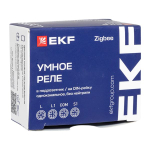 Умное реле в подрозетник 1-канальное без нейтрали Zigbee EKF Connect Select