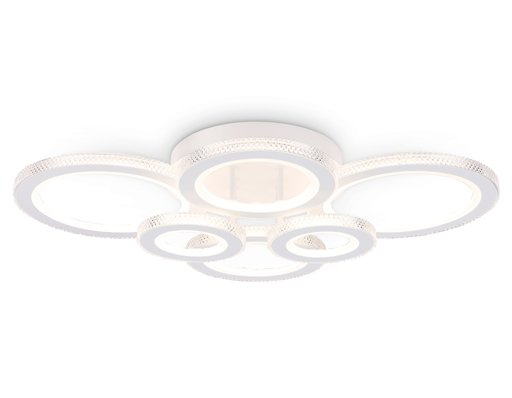 Потолочный светодиодный светильник с пультом FA8874/4+2 WH белый 3000K-6400K 76W 800*570*165 (ПДУ ИК)