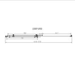 Душевая дверь Комо-Н (Como-N) VDS-4CN150CL, 1500, хром, стекло прозрачное