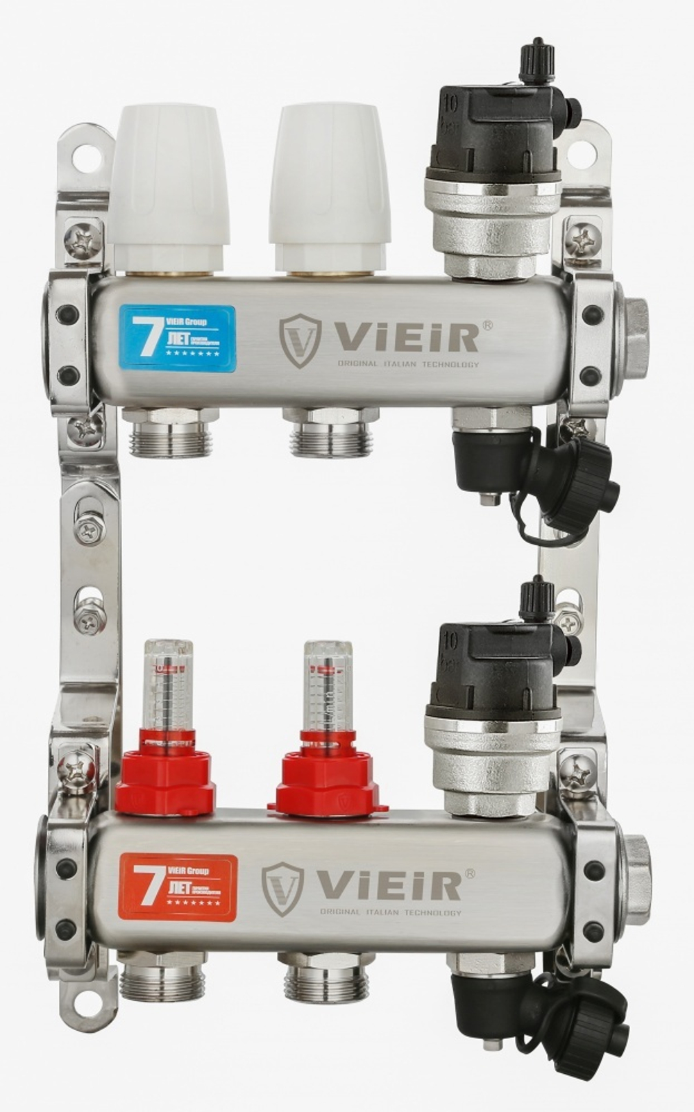 Колл. группа БЕЗ КРАНОВ (НЕРЖ) с расход. и ВСТ. ВОЗД.   2-вых. ViEiR (5/1шт) Т