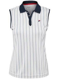 Женское поло Fila American Polo "Pia" W - white/stripes