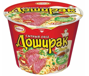 ЛБП ДОШИРАК Сытный обед со вкусом говядины, 110гр