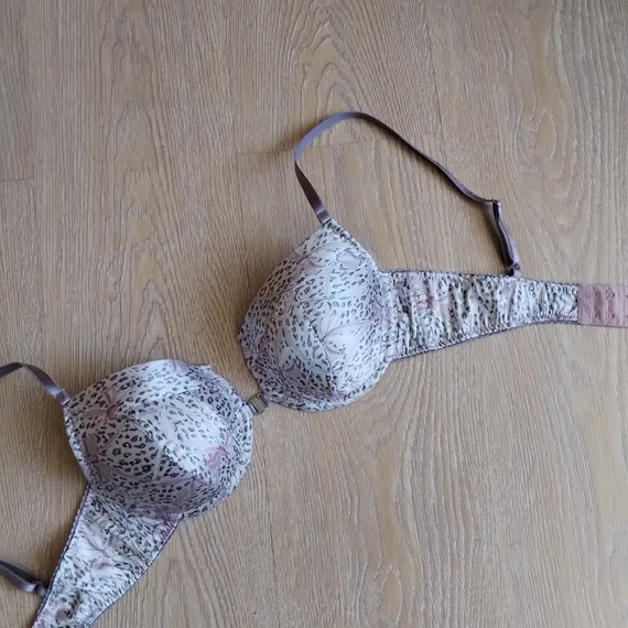 Атлас-стрейч бантики принт