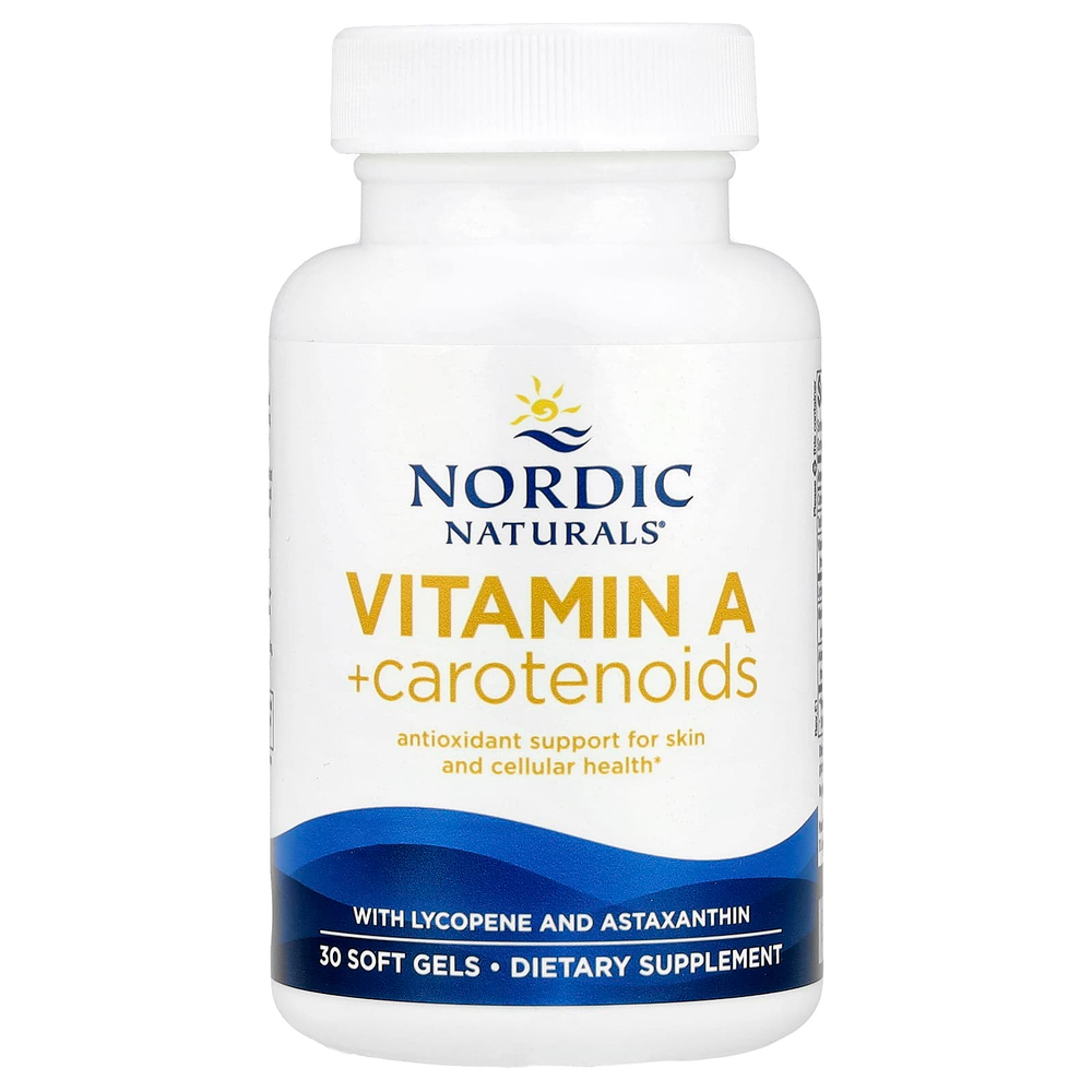 Nordic Naturals, Витамин A + каротиноиды, 30 мягких таблеток