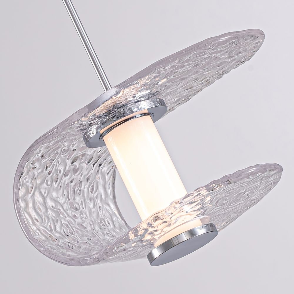 Подвесной светильник MD24020901-1A chrome/clear