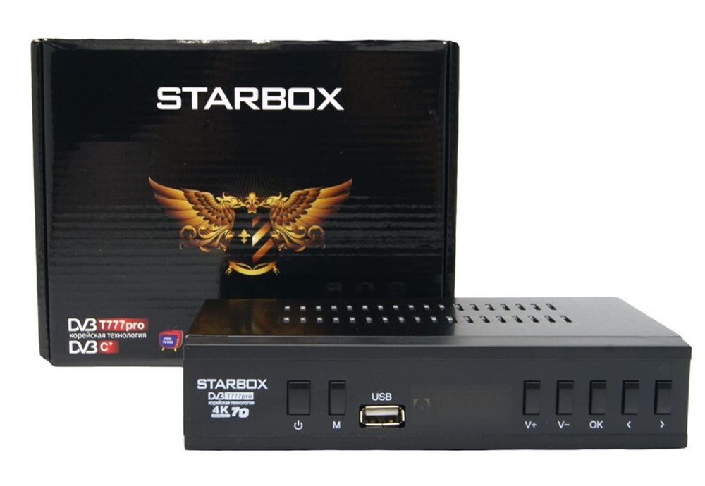 Цифровая ТВ приставка DVB-T2 STARBOX T777 PRO (Wi-Fi) + HD плеер