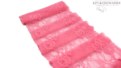 Эластичное кружево, 21,5 см, розовый, (Арт: EK-2143), м