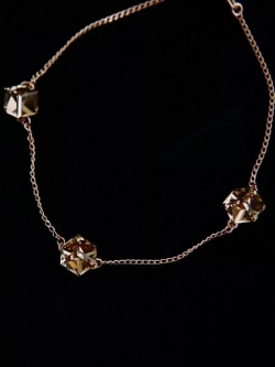 Браслет Миражи с кристаллами Swarovski цвета шампань