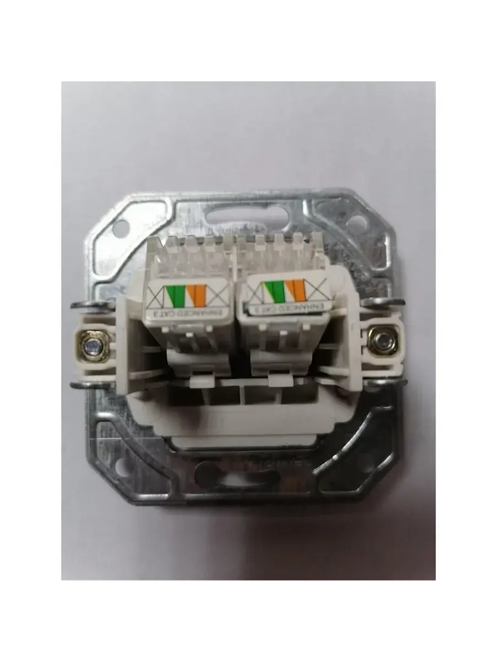 Розетка 2-я телефон ProfiTec Corsa белая