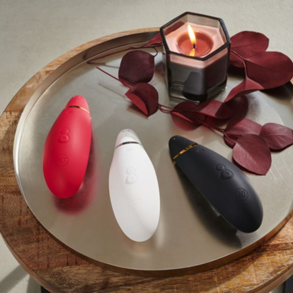 Бесконтактный клиторальный стимулятор Womanizer Premium 2 бордовый